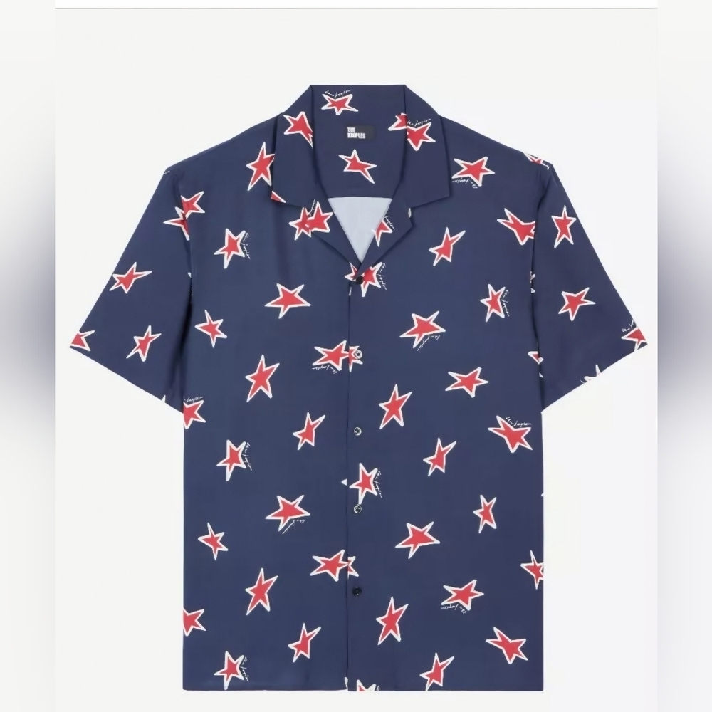 The Kooples "PATRIOTIC" Star Pattern Shirt- GREAT FOR THE "250th" 4TH OF JULY!!!